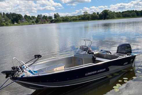 Linder 460 Arkip med 50 Hk Yamaha stulen i Upplands-Bro, Stockholm